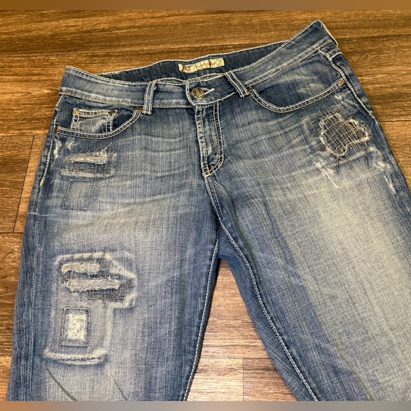 BKE Culture Cropped Capri Stretch Denim Jeans Size 31 - Picture 4 of 8